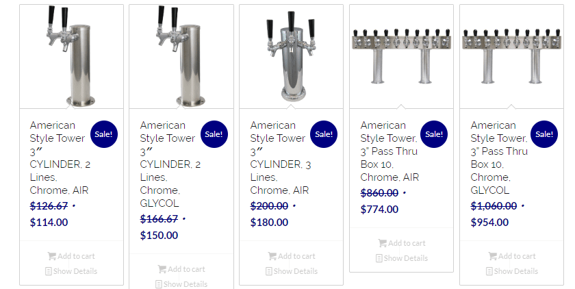 example of ecommerce sale pricing